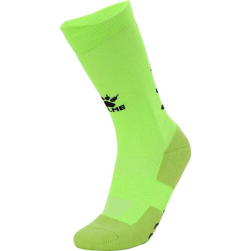 Kelme Sport Mid-Length Football Soccer Grip Socks Anti Slip Neon Green/Black