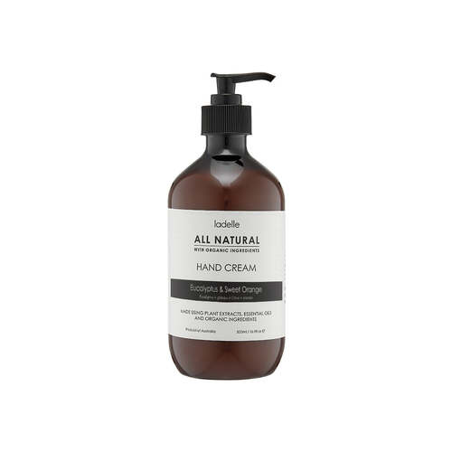 Ladelle All Natural Plant Based Eucalyptus & Sweet Orange 500ml Hand Cream