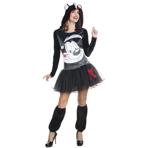 Rubies Pepe Le Pew Hooded Tutu Dress Womens Dress Up Costume - Size M