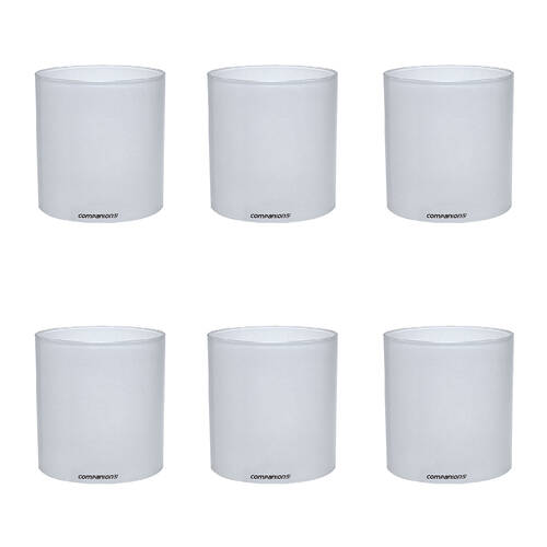 6PK Companion Replacement Lantern Glass Large 11.5x11cm - Clear