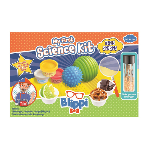 10pc Be Amazing Toys Blippi My First Science 5-Sense Ball/Dough Kit Kids 3+