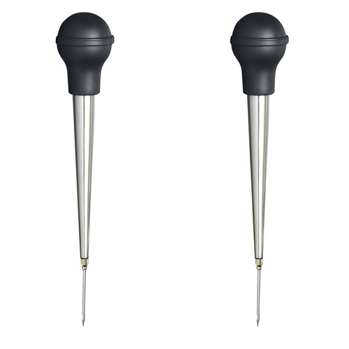 2x Mastercraft Professional 25cm Stainless Steel Baster - Black
