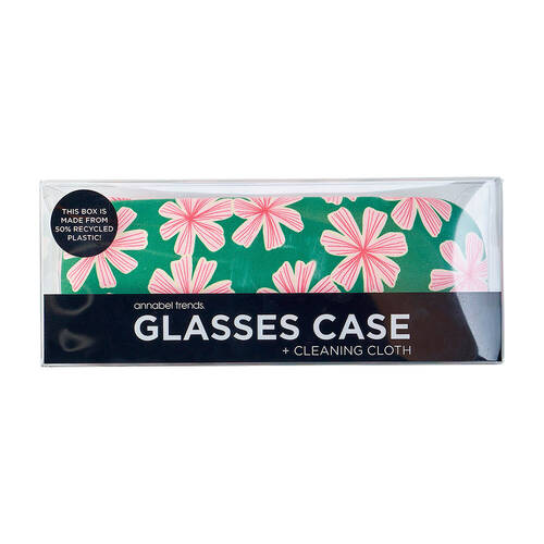 Annabel Trends Glasses Case/Cloth Combo 15cx6cm - Bold Blooms