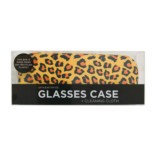 Annabel Trends Glasses Case/Cloth Combo 15cx6cm - Ocelot