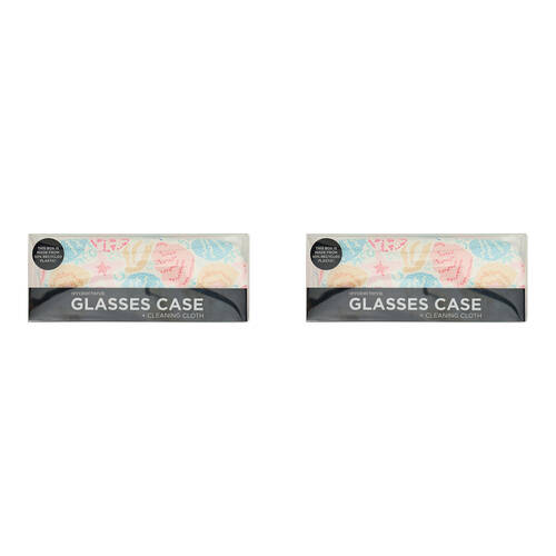 2PK Annabel Trends Glasses Case/Cloth Combo 15cx6cm - Shelly Beach