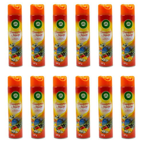 12PK Airwick Air Freshner Odour Eliminator 237G - Frangipani & Mango