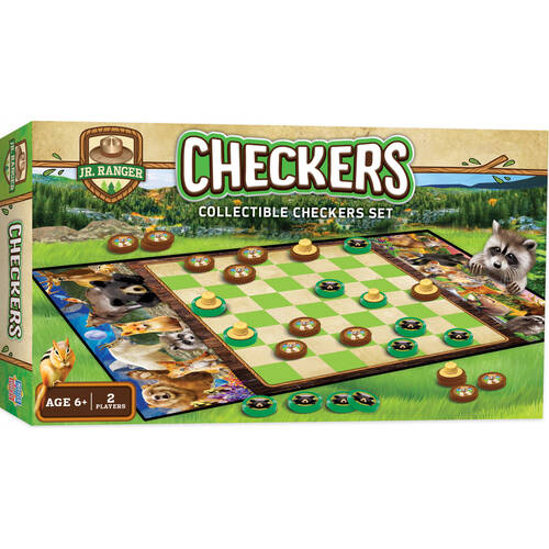 Masterpieces Checkers Jr Ranger National Parks Kids Board Game 6y+