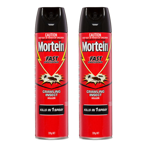 2PK Mortein Click Rapid Kill 320g Insect Spray