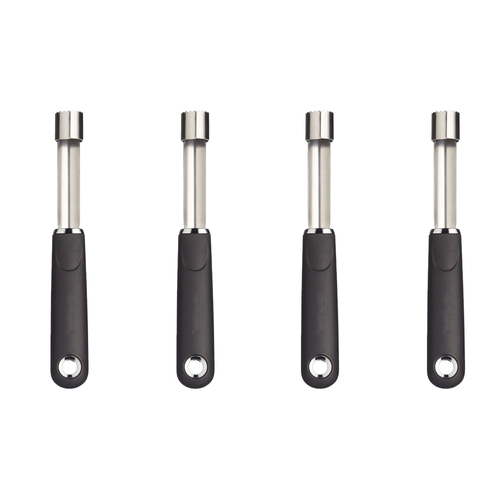 4x MasterCraft 19cm Soft Grip Nylon/Stainless Steel Apple Corer/Pitter