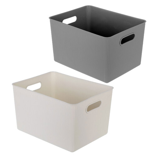 2PK Boxsweden Kaia Storage Basket 38X28.5X22.5cm Assorted
