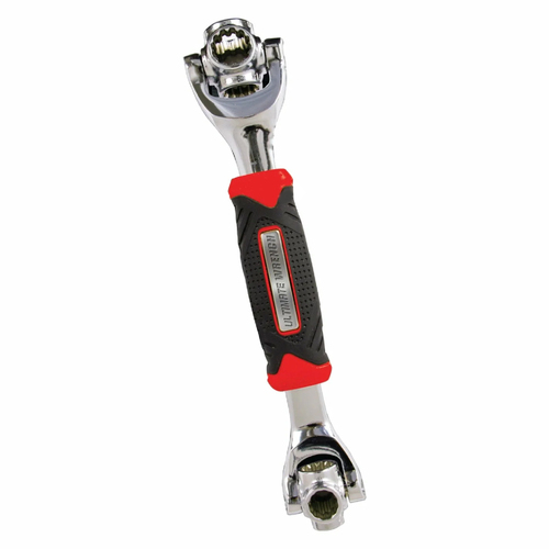 Ultimate Wrench Tuff Grade Alloy Steel w/ Anti Slip Teeth Black//Red