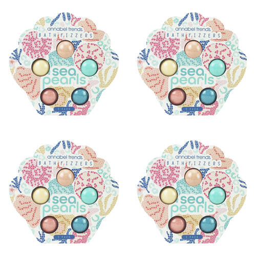 20pc Annabel Trends Kids Bath Fizzers - Shelly Beach Sea Pearl