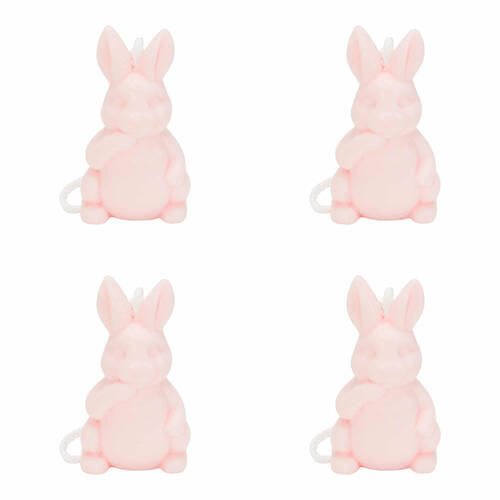 4PK Annabel Trends Soap On A Rope 160g Sea Salt Scent - Bunny Pink