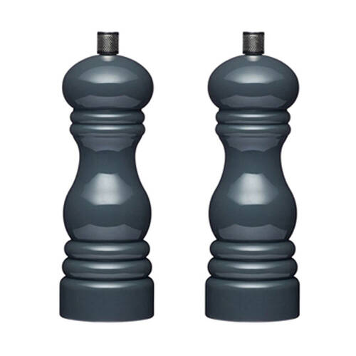 2PK Mastercraft 17cm Classic Capstan Salt & Pepper Mill - Grey