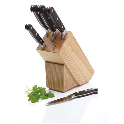  5pc Mastercraft Halo Set of Knives With Storage Block