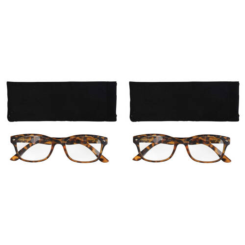 2PK Annabel Trends iSee Reader Optical Eyewear Blue Light +0 - Tortoiseshell