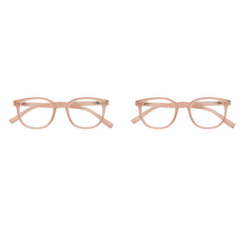 2PK Annabel Trends iSee Reader Eyewear Glasses 14x3cm Kirra +1 - Tan