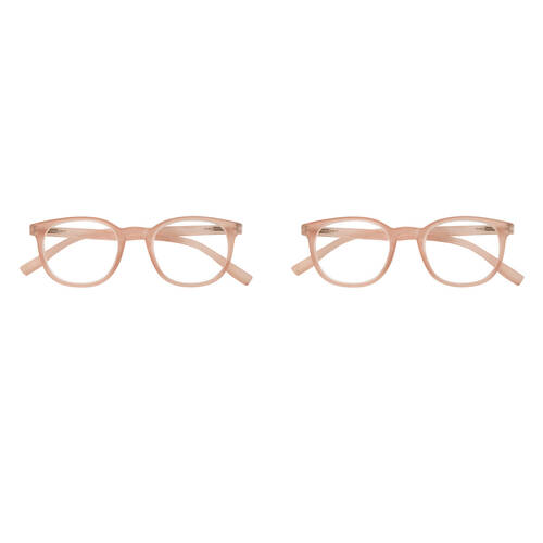 2PK Annabel Trends iSee Reader Eyewear Glasses 14x3cm Kirra +2 - Tan