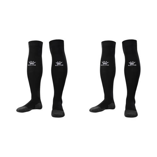 2PK Kelme Sport Full-Length Football Soccer Grip Socks Anti Slip Black/White