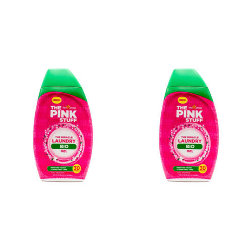 2PK The Pink Stuff 900ml Laundry Gel Miracle Laundry Bio Stain Remover Clean