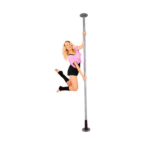 Vistara 2 in 1 Dancing/Exercise Pole Chrome w/Carry Bag
