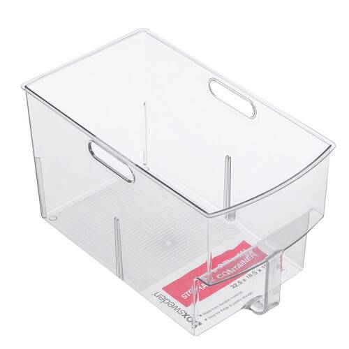 Boxsweden Crystal Storage Bin w/Handles