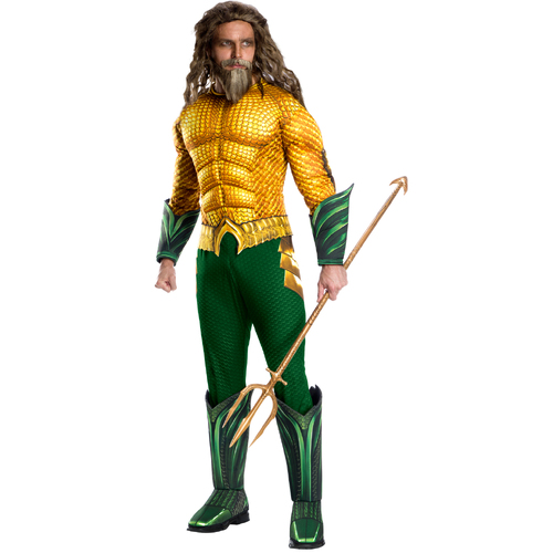 Dc Comics Aquaman Deluxe Dress Up Costume - Size Standard