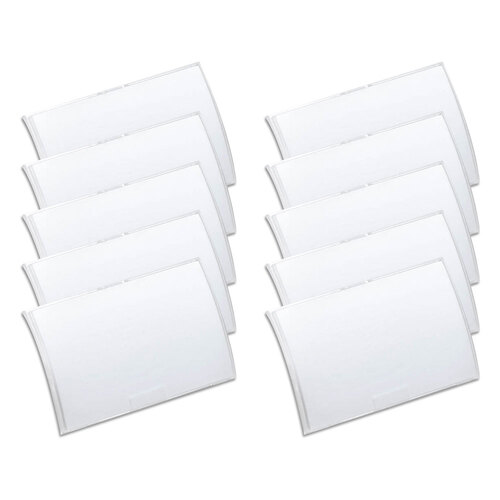 10PK Durable 9cm Name Badge/ID w/ Magnet Clip Secure Holder