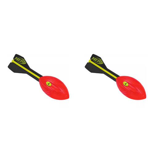 2PK NERF Sports Vortex Aero Howler Foam Football 32x9cm - Red 6y+