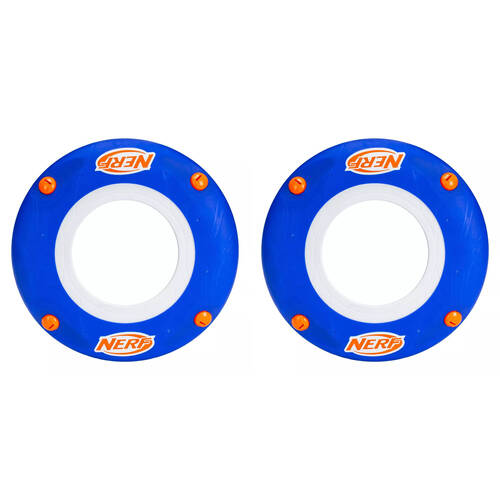 2PK NERF Sonic Slinger Flying Disc Kids Outdoor Toy 28cm - Blue 6y+