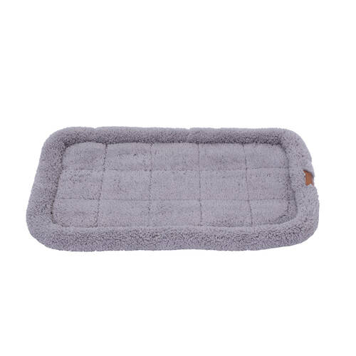 Paws & Claws Sherpa Crate & Carrier Mattress 75x45cm - Grey