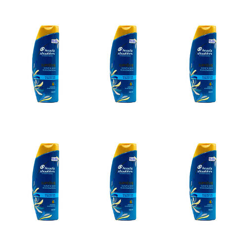 6PK Head & Shoulders 400ml Anti-Dandruff Shampoo Supreme Moisture