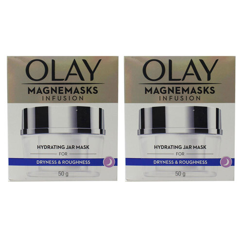 2x Olay 50G Magnemasks Hydrating Jar Mask