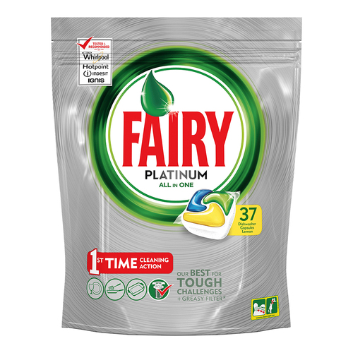 37pc Fairy Platinum All In One Dishwashing Tablets