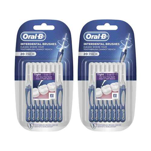 2PK 20pk Oral B Interdental Brushes