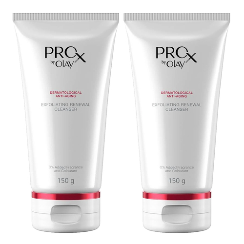 2PK Olay 150g ProX Exfoliating Renewal Cleanser