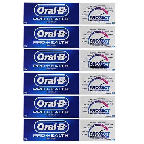 6PK Oral B 190G Toothpaste Pro Health Protect Clean Mint
