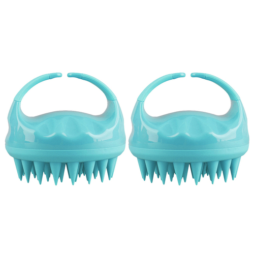 2PK Liven Zen Scalp Care Silicone Cleansing Brush Green