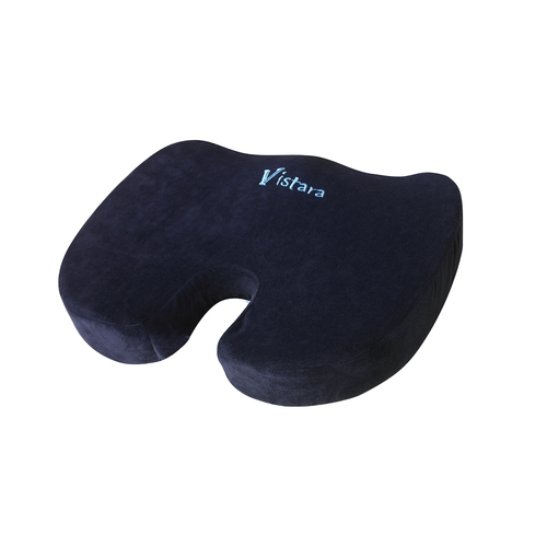 Vistara Coccyx Memory Foam Office Chair Support Cushion 46x36cm