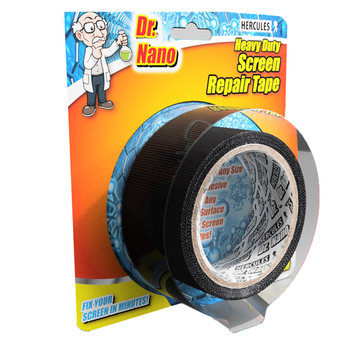 Hercules Dr. Nano Heavy Duty Screen Repair Tape Black 50mm x 5m
