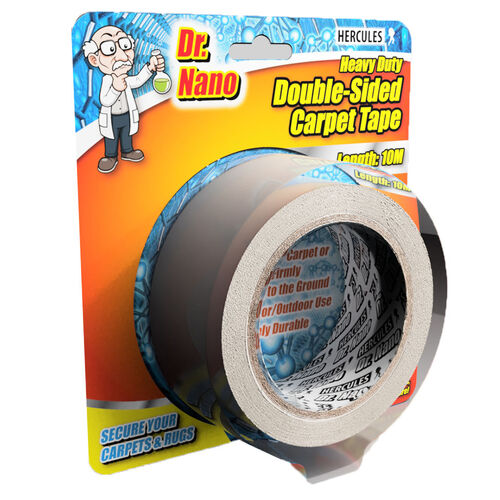 Hercules Dr. Nano Heavy Duty Double Sided Carpet Tape White 50mm x 10m 