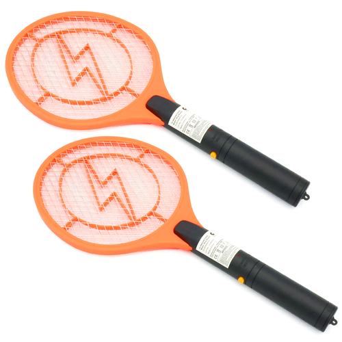 2PK Handy Innovations 48.5cm Home Camping Bug Buster Fly Swatter - Orange