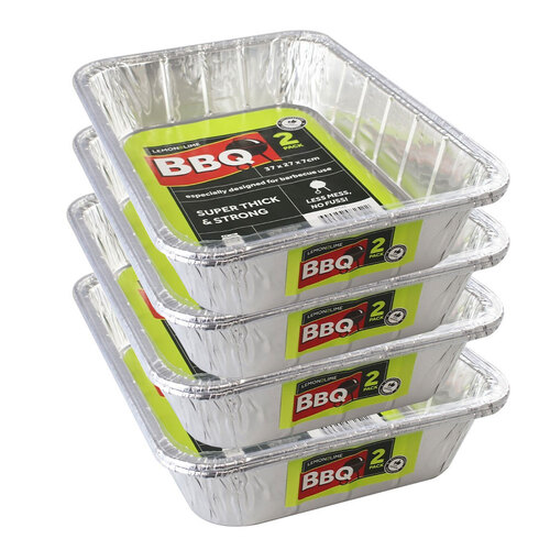 8PK Lemon & Lime Foil Tray 37X27X7cm Shelf Ready Pdq