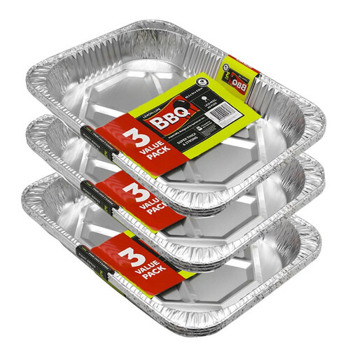 9PK Lemon & Lime Foil Baking Trays Large 45.5X34X6.5cm Shelf Ready Pdq
