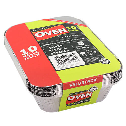 10PK Lemon & Lime Foil Container