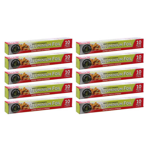 10PK Lemon & Lime 10m Heavy Duty Aluminium Foil