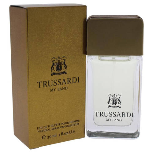 Trussardi My Land Eau De Toilette Men's Fragrance 30ml - Gold