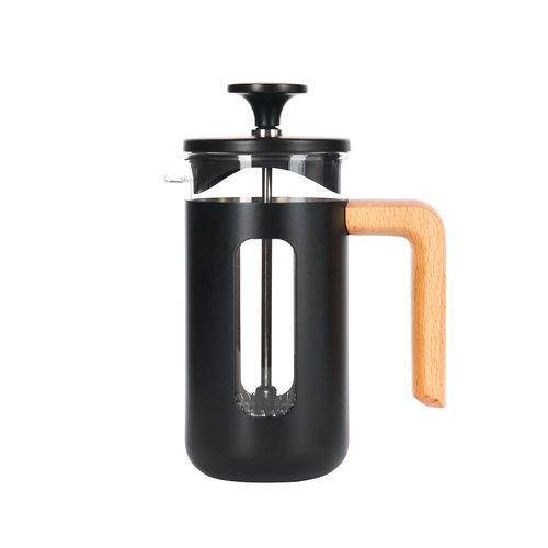 La Cafetiere Pisa 3-Cup 350ml Stainless Steel/Glass French Press - Black