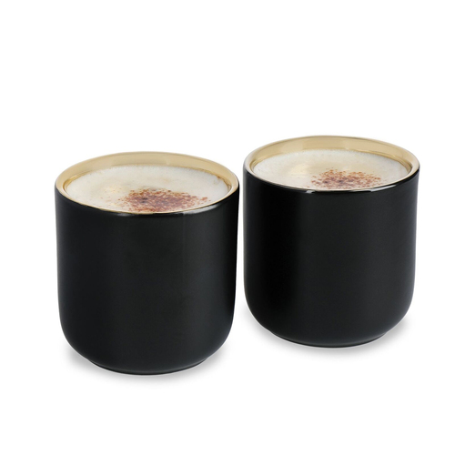 2pc La Cafetiere 110ml Insulated Ceramic Coffee Mug - Black