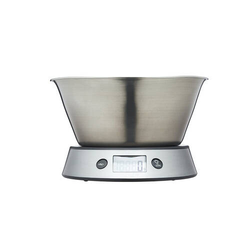 Taylor S/Steel Digital Kitchen Scale w/ Bowl 5kg - Silver